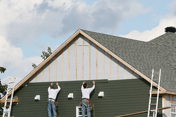 Professional Siding Contractor technician working in Swampscott, MA